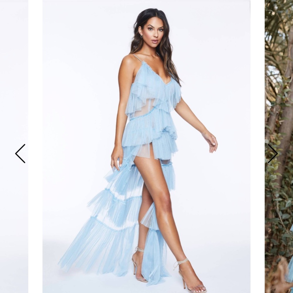 Nat and Liv Evelyn Dress color crystal blue